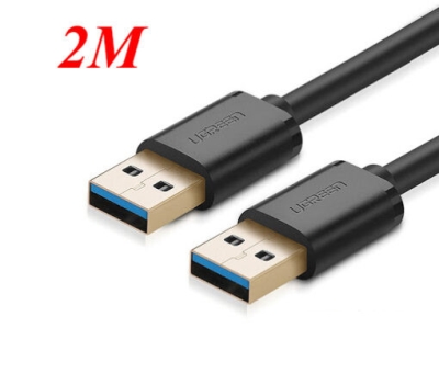 UGREEN 10371 USB 3.0 A Male to Male Cable 2m (Black)