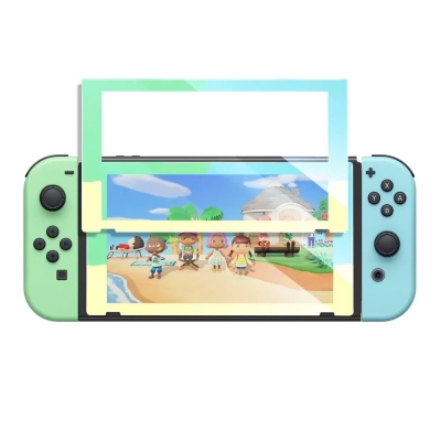 Viền Xanh Lá và Vàng Kính cường lực bảo vệ màn hình Nintendo Switch LP153 10998