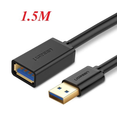 UGREEN 30126 USB 3.0 Extension Male Cable 1.5m (Black)