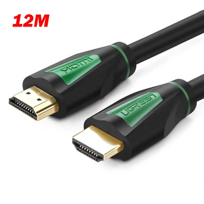 Ugreen 30196 12M màu Đen Cáp tín hiệu HDMI chuẩn 1.4 hỗ trợ phân giải 4K * 2K HD116