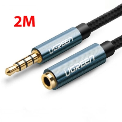 Dây 3.5mm nối màu xanh dài 2M Ugreen 40675 AV118
