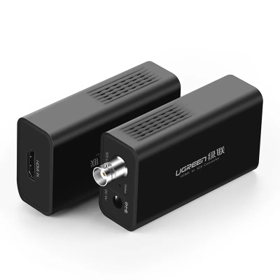 Ugreen 40966 Màu Đen Bộ chuyển 3G HDMI sang SDI hỗ trợ phân giải FULL HD kèm cổng âm thanh CM132