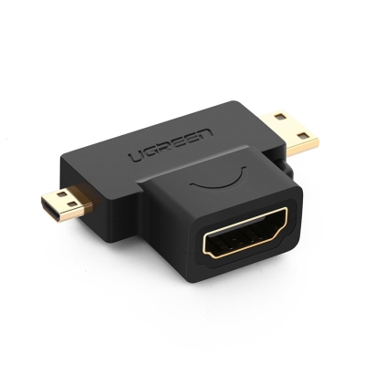 Bộ chuyển đổi HDMI sang Mini HDMI và Micro HDMI Ugreen (20144)