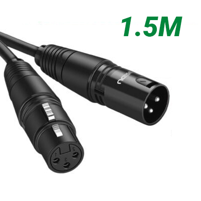 Ugreen 20709 1.5M Màu Đen Cáp nối dài Microphone canon âm thanh AV130