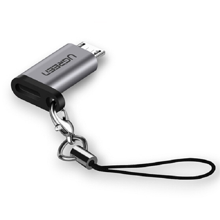 Đầu nối USB Type-C sang micro USB màu xám Ugreen (50590)
