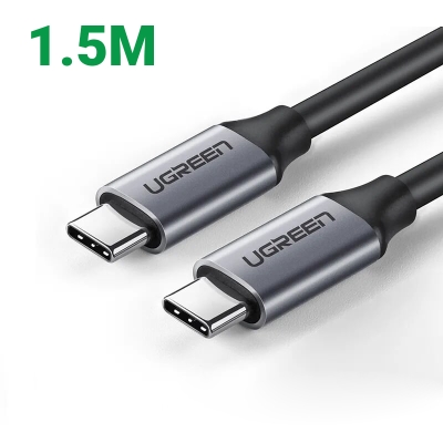 Ugreen 50751 1.5M 4k60hz 3.1 gen1 60w màu xám Dây USB Type-C US161