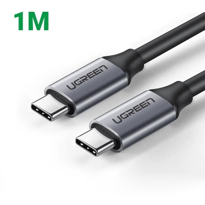 Ugreen 60183 1M 4k60hz 3.1 gen1 60w màu xám Dây USB Type-C US161