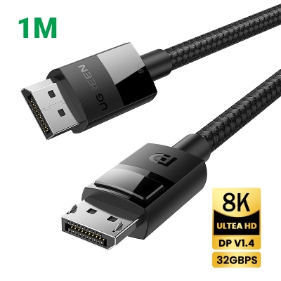 Cáp dữ liệu DP 1.4 hỗ trợ 8K truyền âm thanh hình ảnh dài 1M Ugreen (80390)